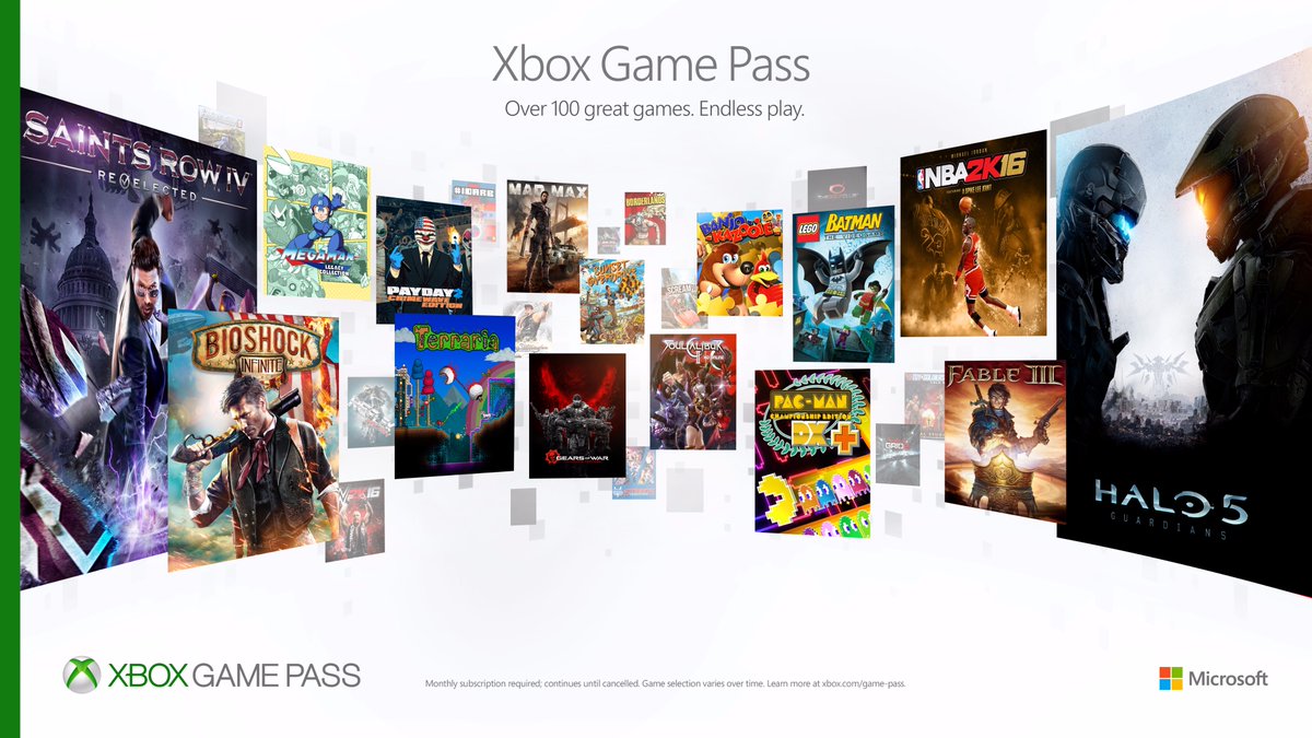 Serviço Xbox Game Pass da Microsoft vem sendo chamado de "Netflix dos games".